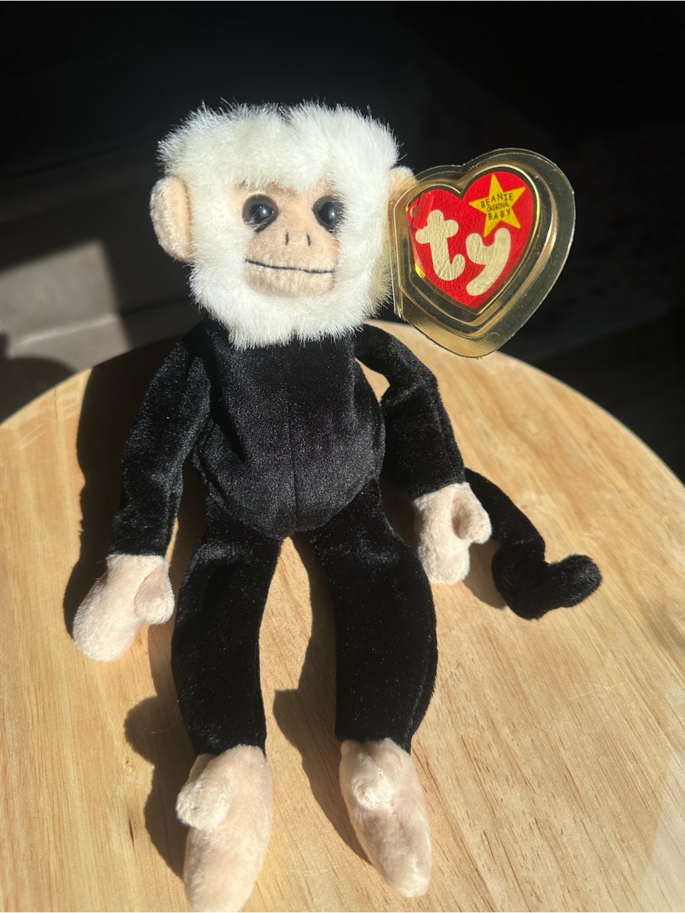 Ty Beanie Baby Mooch Monkey 1998 Plush Stuffed Animal With Tags Retired
